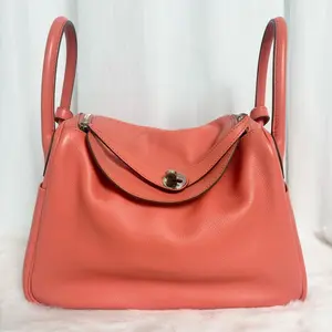 Pre-owned HERMÈS Lindy Pink Shoulder Bag|20748020