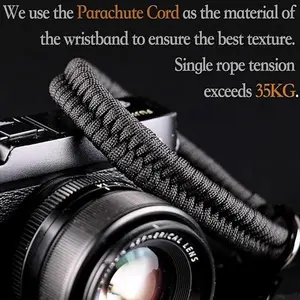 Camera Wrist Strap - Paracord High-end Camera Hand Strap Wrist Lanyard for DSLR or Mirrorless Camera
