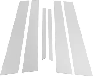 Door Pillar Window Trim Anti Scratch Sticker Pillar Posts Door Outer Exterior Cover for Honda Accord Chrome Silver Tone