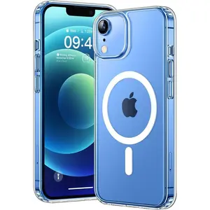 Entronix [Magnetic] Case Compatible with iPhone XR - [Hard Back] Clear Cover