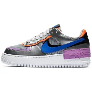 Nike Air Force 1 Shadow Metallic Silver Deconstructed Low-Top Sneakers for Women with Retro Style and Slip-Resistant Fit nike 2000