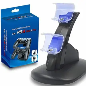 For PS4 PlayStation4 Controller Dual USB Charger LED Dock Station Charging Stand