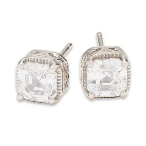 Radiance by Absolute™ Asscher Stud Earrings