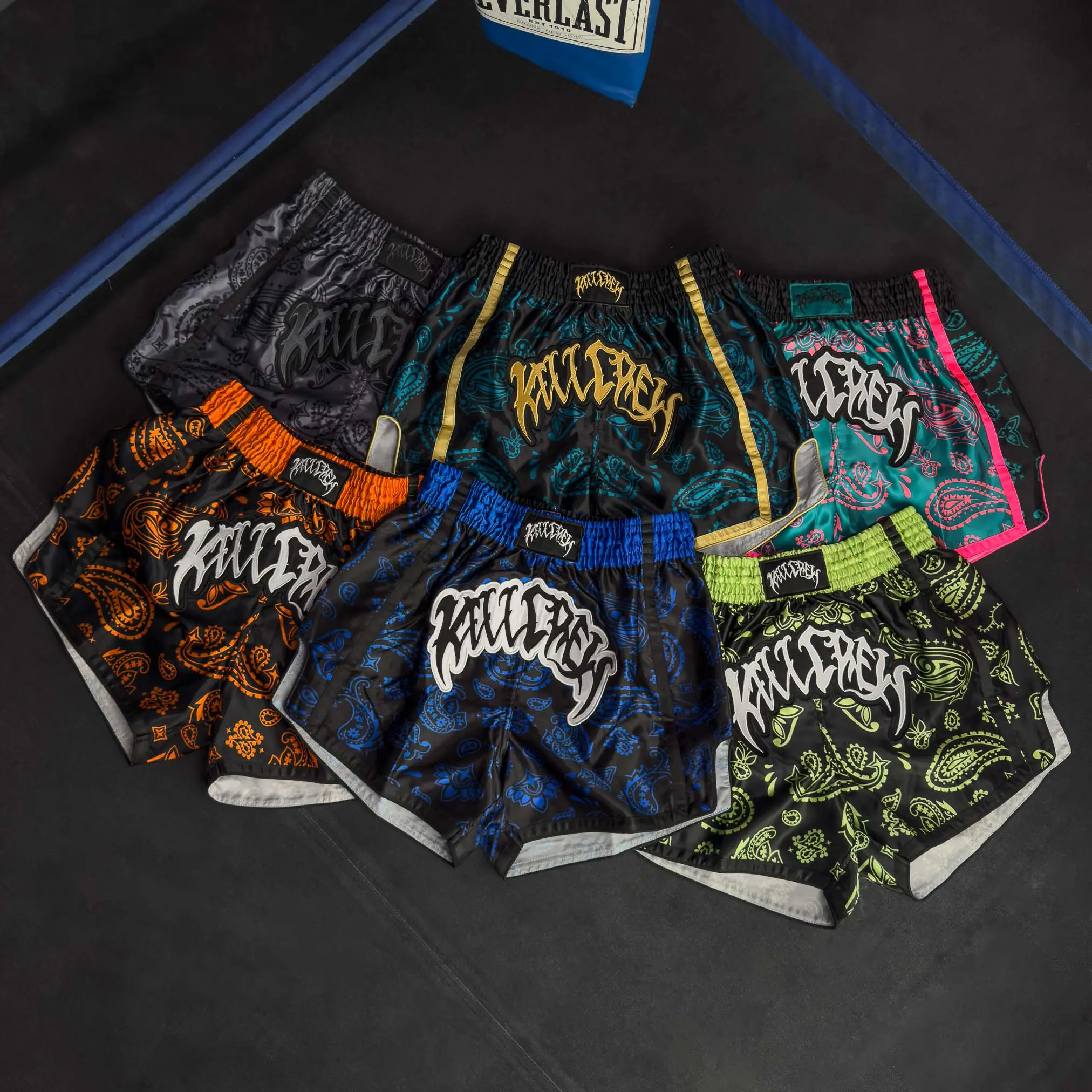 Kill Crew Checker Fight Sports Shorts with Bandana, for Gym Workouts