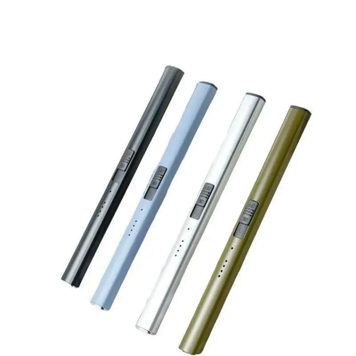 Minimalist Compact Zinc Alloy USB Rechargeable Double Arc Plasma Candle Lighter, Retractable Telescopic Windproof Flameless Electric Igniter Wand, Single Unit for Everyday Use, Gas Stove Camping