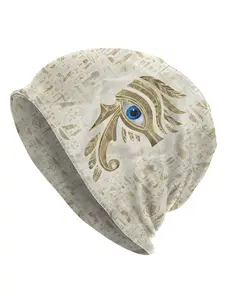 Ancient Egypt Eye Of Horus Design Beanie Hat, Fashionable Beanie Hat for Men & Women, Casual Trendy Accessories for Daily Wear