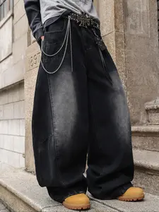 Men's Vintage Knife Jeans, Long Patchwork Y2K Street Style, Perfect Gift for Boyfriend and Husband, All Seasons