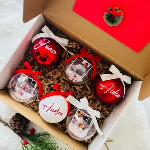 Custom Christmas Ornaments Box - Personalized Holiday Decorations