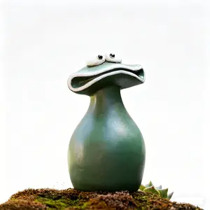 Cute Frog Decorative Item, Funny Resin Craft, Home Garden Ornament, Plated with Precious Metal, Model 102955, 1 Set