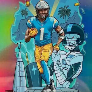 Divy Spot For Quentin Johnston 2023 Donruss #D-16 Downtown /(SSP) Rookie