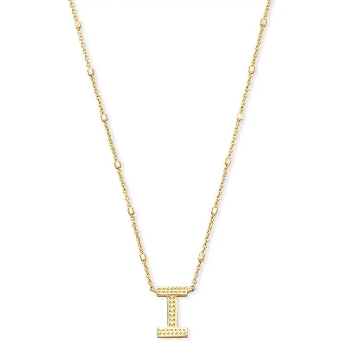 Kendra Scott Letter I Pendant Necklace in Gold 9608800281