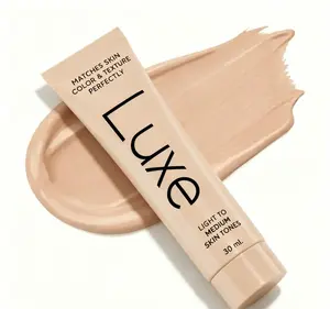 Limited-time sale Luxe Color Changing Foundation for Women- Instantly Adapts to Your Skin Tone -Buildable Light-to-Medium, Medium Dark-to-Dark, Coverage -12-Hour Wear - NaturalDewy Finish