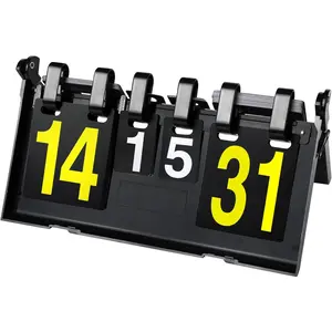 Scoreboard, Score Keeper, Score Flipper, Sport Scoreboard for Indoor & Outdoor Sports, Portable Scoreboard Flips up to 31