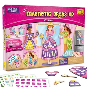 Imagimake Magnetic Dress-Up Princess Set | 30 Dresses & Accessories | Pretend Play Toys for Ages 3-6