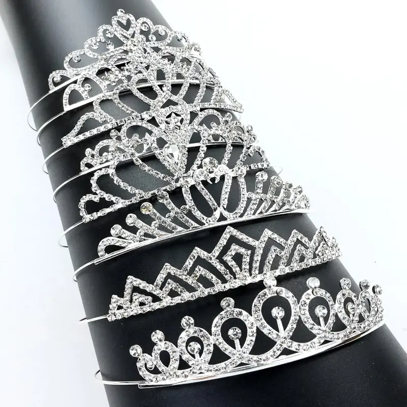 20 Pcs Silver Tiaras Crowns Headbands Set for Women Girls Prom Wedding 20 Pcs Silver Tiaras Crowns Headbands Set for Women Girls  main image 4
