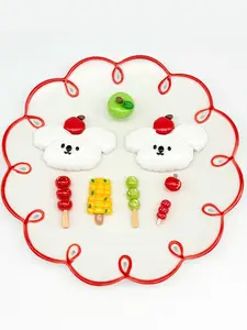 8 Pcs Cute Dog Resin Holes Shoe Buckles, Realistic Food DIY Shoe Accessories, Fun Hole-In-Shoe Decorations for Shoes
