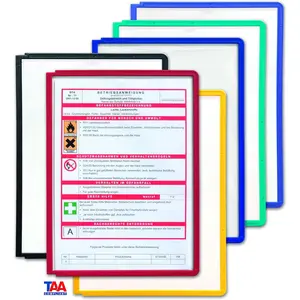 Durable Replacement Panels for Design Reference System - Assorted Colors - Desk Reference Organizer - Pack of 5