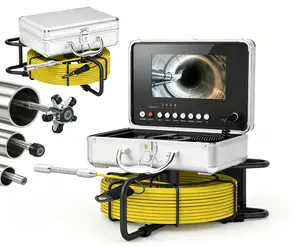 7inch Sewer Camera,100FT, Pipeline Inspection Camera with DVR Function, IP68 Endoscope Camera with 12 Adjustable LEDs ,100ft/30M Cable