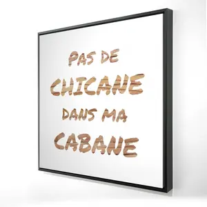 360 stand Vibrant Framed Quote Print Wall Art, 36x36 in "No Dispute in My House" Decoration, Artwork for Room Home Decor Supplies, Quote Prints