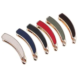 6 PACK Women Classic Banana Hair Clip, Ponytail Holder Grips Clamp Accessory, Simple Retro Hair Barrettes for Women and Girls