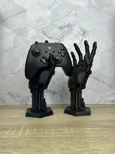 Universal Robot Hand Controller Holder Stand Gaming Gift for Gamers - 3D Printed Hand Sign Room and Desk Decor for Xbox PS5 Dock