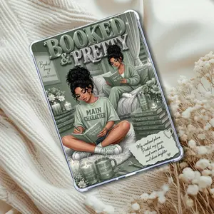 Sage and Silver Booked & Pretty Latina Girl: Kindle or eReader Decor for Book Lovers