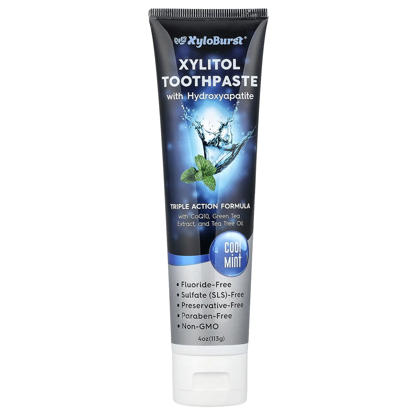 Xyloburst Xylitol Toothpaste with Hydroxyapatite, Cool Mint, 4 oz (113 g)