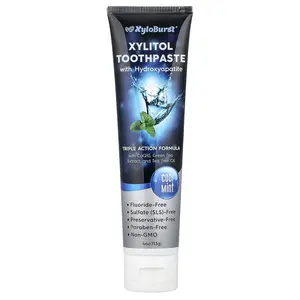 Xyloburst Xylitol Toothpaste with Hydroxyapatite, Cool Mint, 4 oz (113 g) Xyloburst Xylitol Toothpaste with Hydroxyapatite, Cool Mint, 4 oz (113 g)
