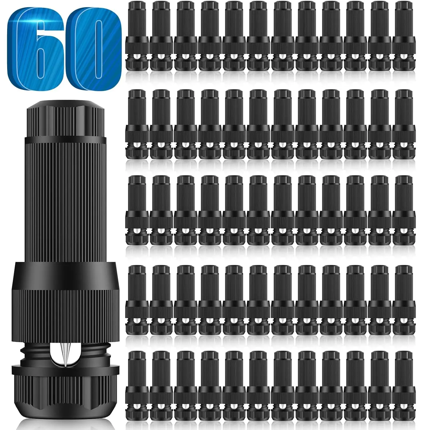 Low  Wire Connectors - Outdoor LED Landscape Lighting Connector 12-18 Gauge  Landscape Lights Connector for Outside Path Light Deck Light Yard Light Backyard Lighting (60 Pack)