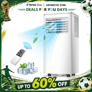 [DealsForYouDays] 2026 New Model Fast Cooling: Antarctic Star Portable Air Conditioner 8000 BTU (ASHRAE), Remote Control, 2 Fan Speeds, Quiet Operation, Cools 200 sq.ft, 24H Timer, Fan Mode for Bedroom Office Home Dorm