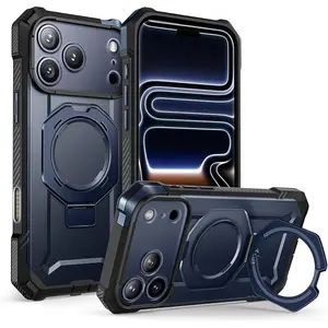 for iPhone 17 Pro Max Case with Kickstand (Unicorn Beetle Grip), [Camera Control Cover] [Compatible with MagSafe] [Military-Grade Drop Protection] Heavy Duty Magnetic Phone Case, Black