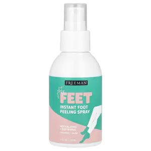 Freeman Beauty Flirty Feet, Instant Foot Peeling Spray, Coconut + Aloe, 4 fl oz (118 ml)