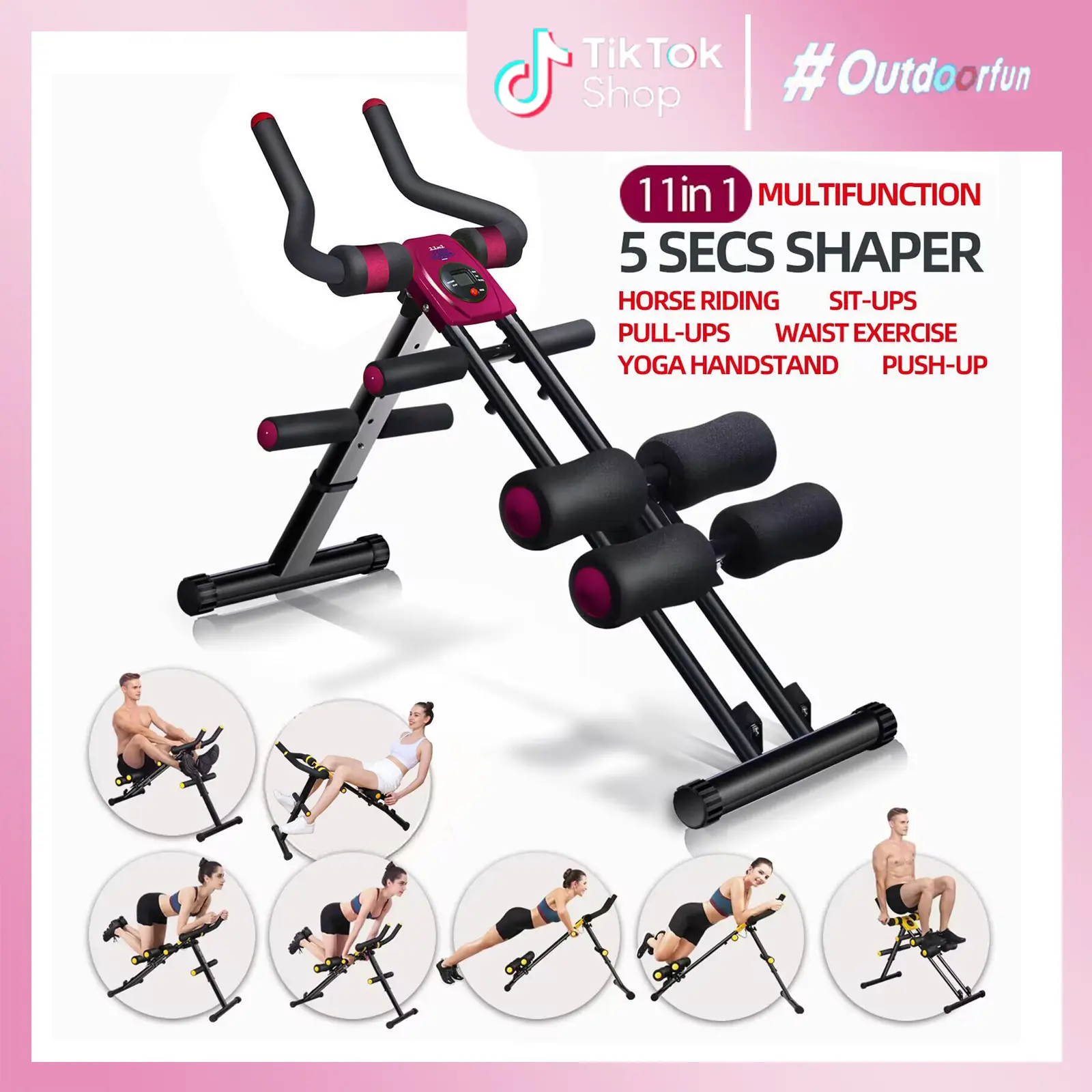 Magic BB 11 In 1 AB Workout Equipment, Home Gym Ab Machine for ...