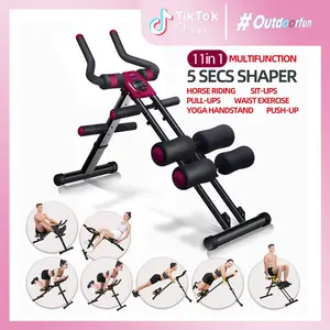 Magic BB 11 In 1 AB Workout Equipment, Home Gym Ab Machine for Abdominal Exercise and Core Strength Training, Ab Exerciser For Stomach Workout, Height Adjustable Gym Equipment,OutdoorFun,Father's Day Gift