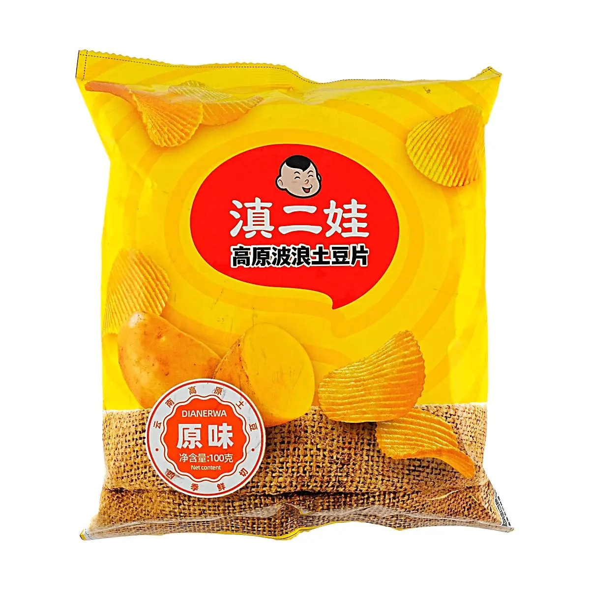 ZEW 1800m High Altitude Potato Chips Original Flavor - 100g, Traditional Cut, Crispy & Crunchy