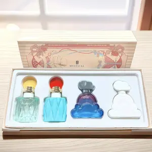 MYSTICAL Women' s Perfume  30ml*4 1.0 FL|perfect birthday gift|Pear,Peach, Rose & Jasmine Notes, Long Lasting Floral & Musk Cologne|Women's perfume| cute to slightly grown-up | Designer Inspired  Gift|fragrance ensemble set