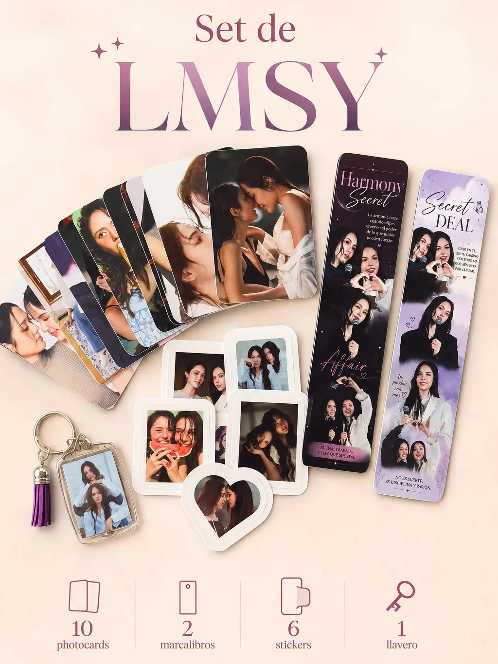 LMSY Arte GLBundle - Includes Photocards, Bookmarks, Stickers, and Keychain