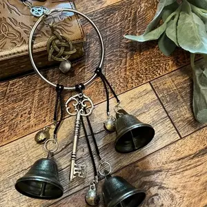 Bohemian Witch Bell Home Protection, Wall Hanging Hangable Decoration, Vintage Design, Energy Cleansing, Positive Energy Attraction, Holiday Gift, Travel Essential