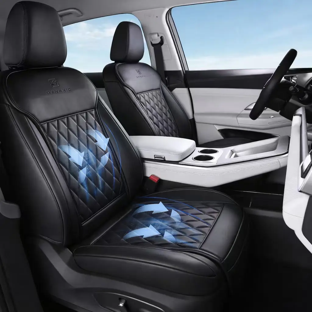 NTRCEESS Active Suction Ventilated Cooling Car Seat Cushion - Negative Pressure Forced Airflow System, Universal Fit for Most Vehicles, Hot Weather Use, Cool Cars Accessories