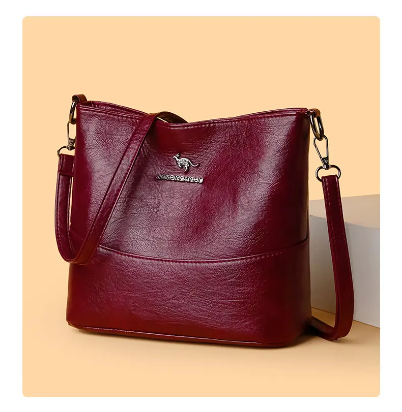 Women's Large Capacity Crossbody Bag, Large Capacity Multifunctional Soft Layer Shoulder Bag, Fashion  Retro Crossbody Bag