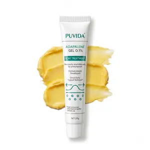 PUVIDA Acne Treatment Gel, 30 Day Supply, Retinoid Treatment for Face with 0.1% Adapalene, Dermatologist Developed, Gentle Skin Care for Acne Prone Sensitive Skin,24 Hours & Helps Fade Acne Marks in 7 Days | 20g #mothersdaygift