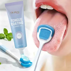 Tongue Cleaning Gel - Fresh Breath Oral Care Multi-Pack, Daily Mouth Odor Removal, Hygienic Dental Cleansing Solution