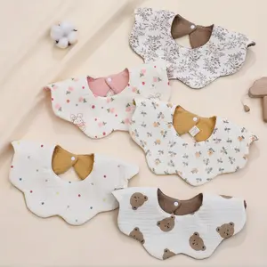 Baby Cloth Bib Baby a Class Breathable Cotton Bib Newborn Anti-Choking Apron Meal Apron, Soft & Absorbent, Perfect Gift for Infants