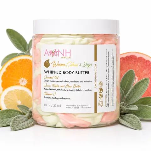 Warm Citrus & Sage Whipped Body Butter