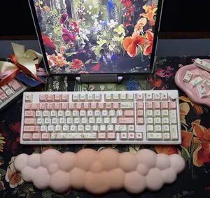 Spring Flowers Theme Mechanical Keyboard Full Set