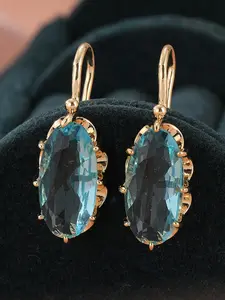 Artificial Gemstone Decor Dangle Earrings, Elegant Jewelry for Women for Party, Daily Clothing Decor, Trendy All-match & Exquisite Jewelry for Birthday Gift