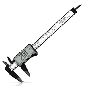 Digital Caliper,  Dial Caliper 6 Inch with Extra-Large LCD Screen, Plastic Vernier Calipers Measuring Tool, Electronic Ruler, Inch & Millimeter Conversion, Use for Jewelry, Industrial, DIY