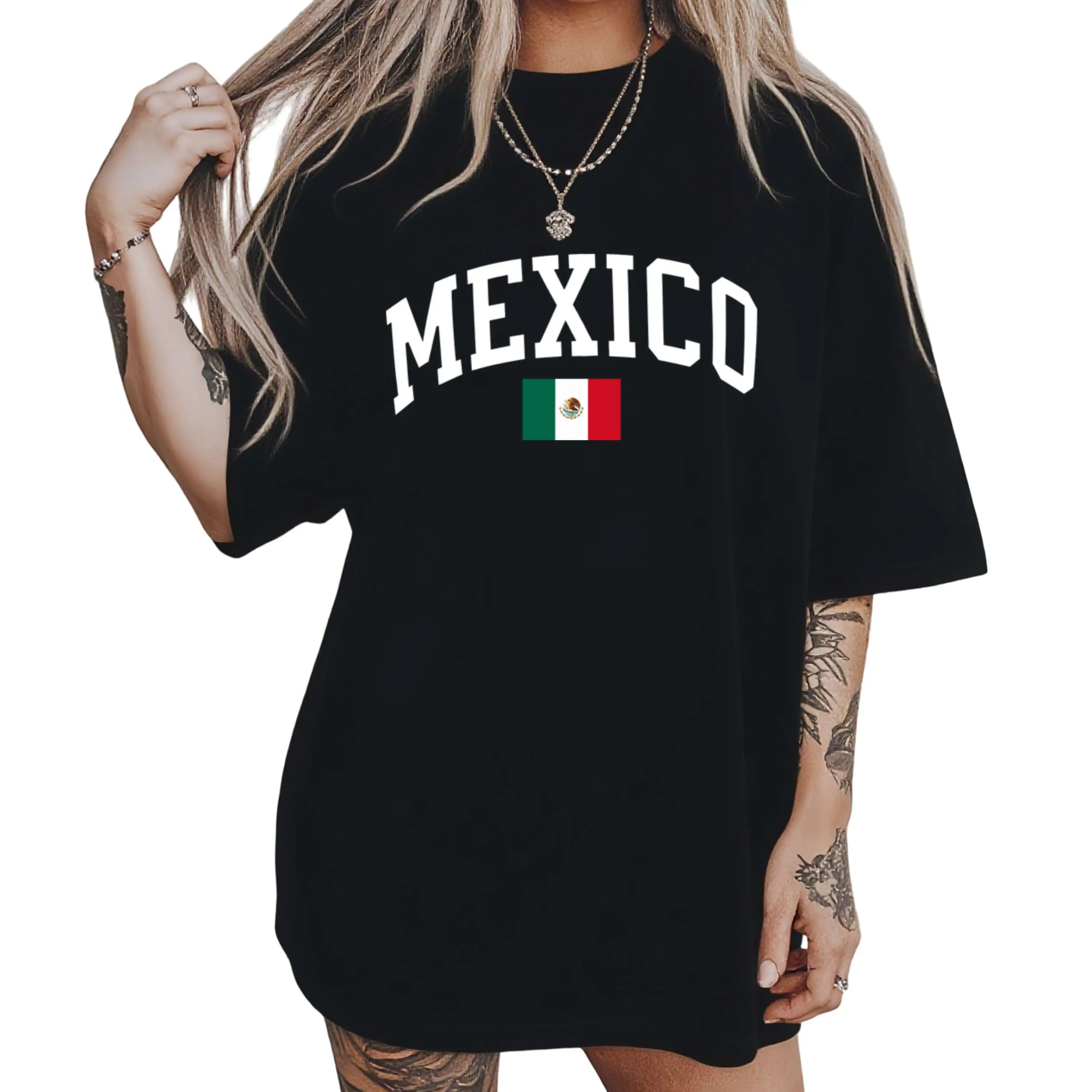 Soft Cotton Mexico Vintage Graphic T-Shirt, Vintage Style Mexican Flag Graphic Tee, Latin America Travel Souvenir Gift, Unisex Mexico Flag Streetwear Casual Top Ideal for Campus Outfits Gatherings Outdoor Lazy Weekends Everyday Look