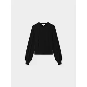 Cross Stitch Sweater-Black