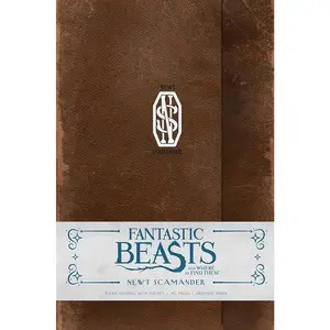 Hardcover Ruled Notebook - Fantastic Beasts and Where to Find Them Themed Newt Scamander Travel Diary, Office Stationery Supplies for Students, Hardcover Notebooks, Travel Diary Notebook